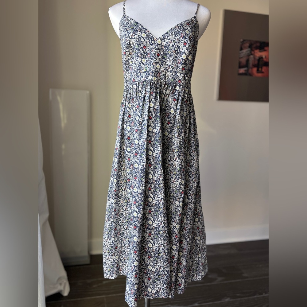 J. CREW Spaghetti-strap dress in Liberty® June's Meadow floral, size 8